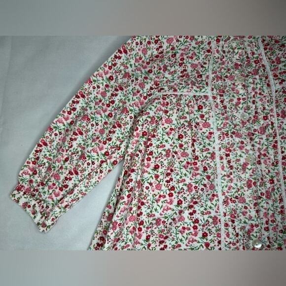 Free Planet Girls 2T Long Sleeve Colorful Floral Button Down Casual Top - Picture 6 of 16